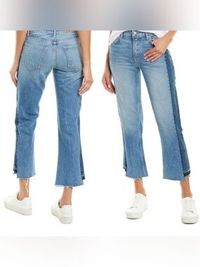 GRLFRND Two-Tone Blue Jessica Jeans
